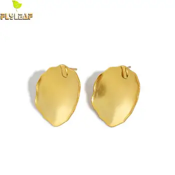 925 Sterling Silver 14k Gold Leaves Stud Earrings For Women Handmade Lady Student Fine Jewelry Lady New Arrival
925 Sterling Silver 14k Gold Leaves Stud Earrings For Women Handmade Lady Student Fine Jewelry Lady New Arrival