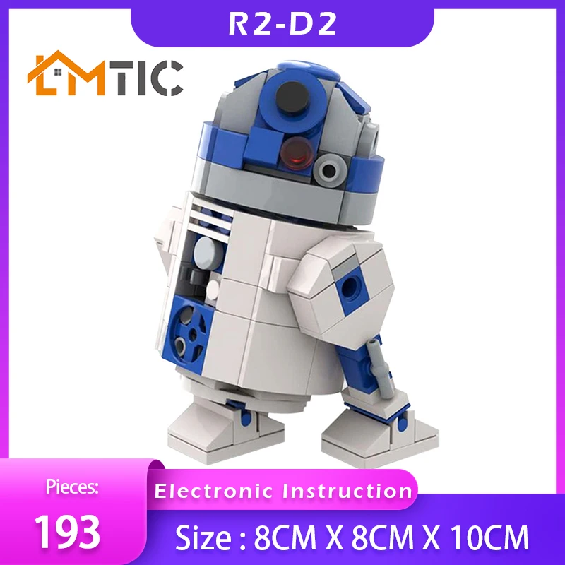 MOC Star Toys Wars R2-D2 Robot Simulation Fifure Model Building Blocks Diy 193pcs Bricks Educational Christmas Gift For Children
MOC Star Toys Wars R2-D2 Robot Simulation Fifure Model Building Blocks Diy 193pcs Bricks Educational Christmas Gift For Children