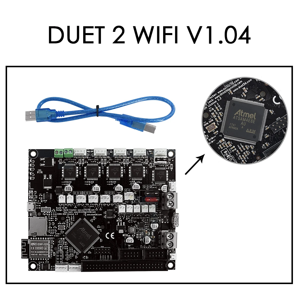 Makerbase Cloned Duet 2 Wifi V1.04 обновление 32 бит плата управления Duet2 материнская для станка с