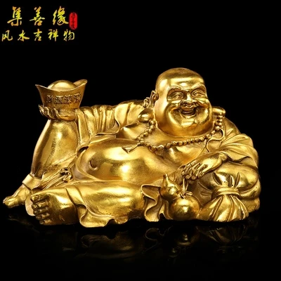 Изысканные латунные декоративные украшения Будды с улыбающимся лицом
Изысканные латунные декоративные украшения Будды с улыбающимся лицом