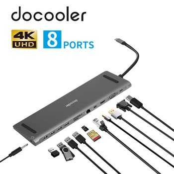 Docooler KSD-DK01 12IN1 Type-C HUB to USB3.0 Multi-Function Dongle Adapter Converter Plug & Play USB-C Laptop Dock Station Hub
Docooler KSD-DK01 12IN1 Type-C HUB to USB3.0 Multi-Function Dongle Adapter Converter Plug & Play USB-C Laptop Dock Station Hub
