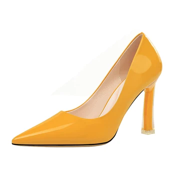 Summer Pumps Patent Leather Ladies Women's Shoes Fashion Pointed Toe Casual Shoes Yellow Red Party Shoes For Girl G0282
Summer Pumps Patent Leather Ladies Women's Shoes Fashion Pointed Toe Casual Shoes Yellow Red Party Shoes For Girl G0282