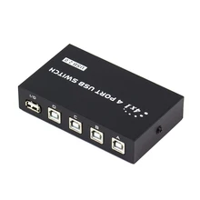 4 Port USB Switch Four Computers Share One Printer 4 in1out USB2.0 HUB Splitter Manual Converter
4 Port USB Switch Four Computers Share One Printer 4 in1out USB2.0 HUB Splitter Manual Converter