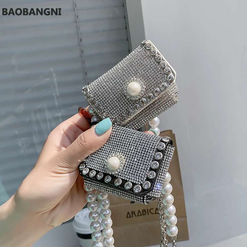 Diamond Mini Crossbody bag Summer New PU Leather Women's Designer Handbag Pearl strap Shoulder Messenger Bag Lipstick bag
Diamond Mini Crossbody bag Summer New PU Leather Women's Designer Handbag Pearl strap Shoulder Messenger Bag Lipstick bag