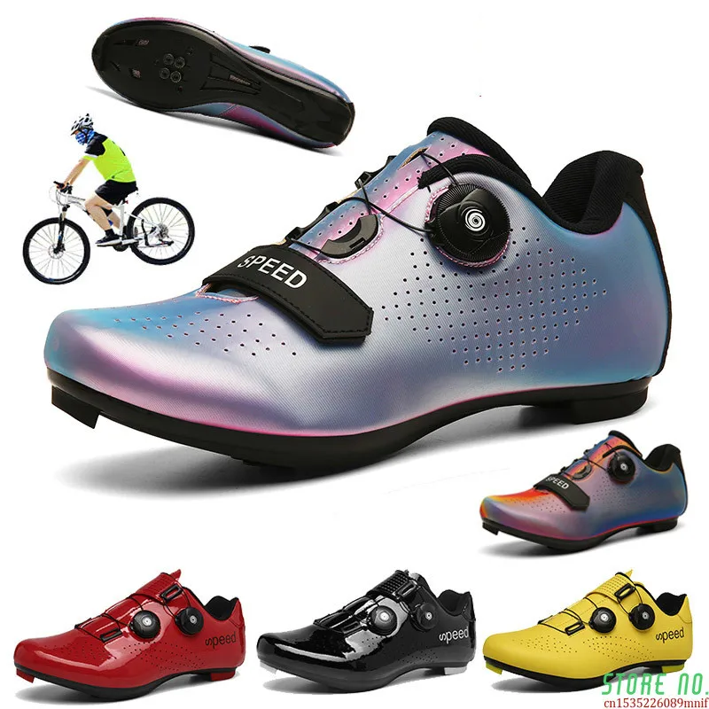 

2020 Luminous Bicycle Shoes MTB Cycling Shoes Men Self-Locking Road Bike Shoes Sapatilha Ciclismo Women Speed Cycling Sneakers