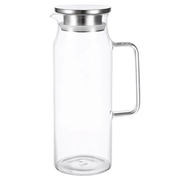 1.2Liter 51 Ounces Glass Pitcher With Lid Covered Gallon Iced Tea Pitcher Lidded Water Jug Hot Cold Water Ice Tea Wine Coffee
1.2Liter 51 Ounces Glass Pitcher With Lid Covered Gallon Iced Tea Pitcher Lidded Water Jug Hot Cold Water Ice Tea Wine Coffee
