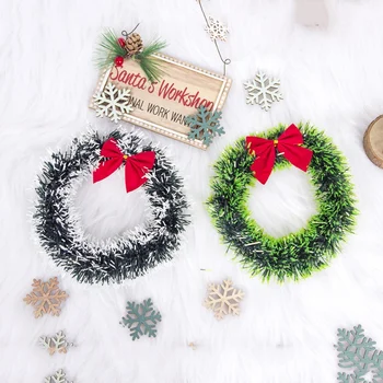16CM Bow Artificial Garlands Christmas Wreath Door Hanging Window Decoration Vianocne Dekoracie Kerstkransen Flower Door Wreath
16CM Bow Artificial Garlands Christmas Wreath Door Hanging Window Decoration Vianocne Dekoracie Kerstkransen Flower Door Wreath