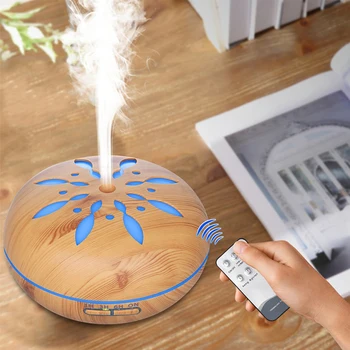 550ML Essential Oil Aroma Diffuser Aromatherapy Air Humidifier With Remote Control Wood Grain 7 Color LED Lights For Home Office
550ML Essential Oil Aroma Diffuser Aromatherapy Air Humidifier With Remote Control Wood Grain 7 Color LED Lights For Home Office