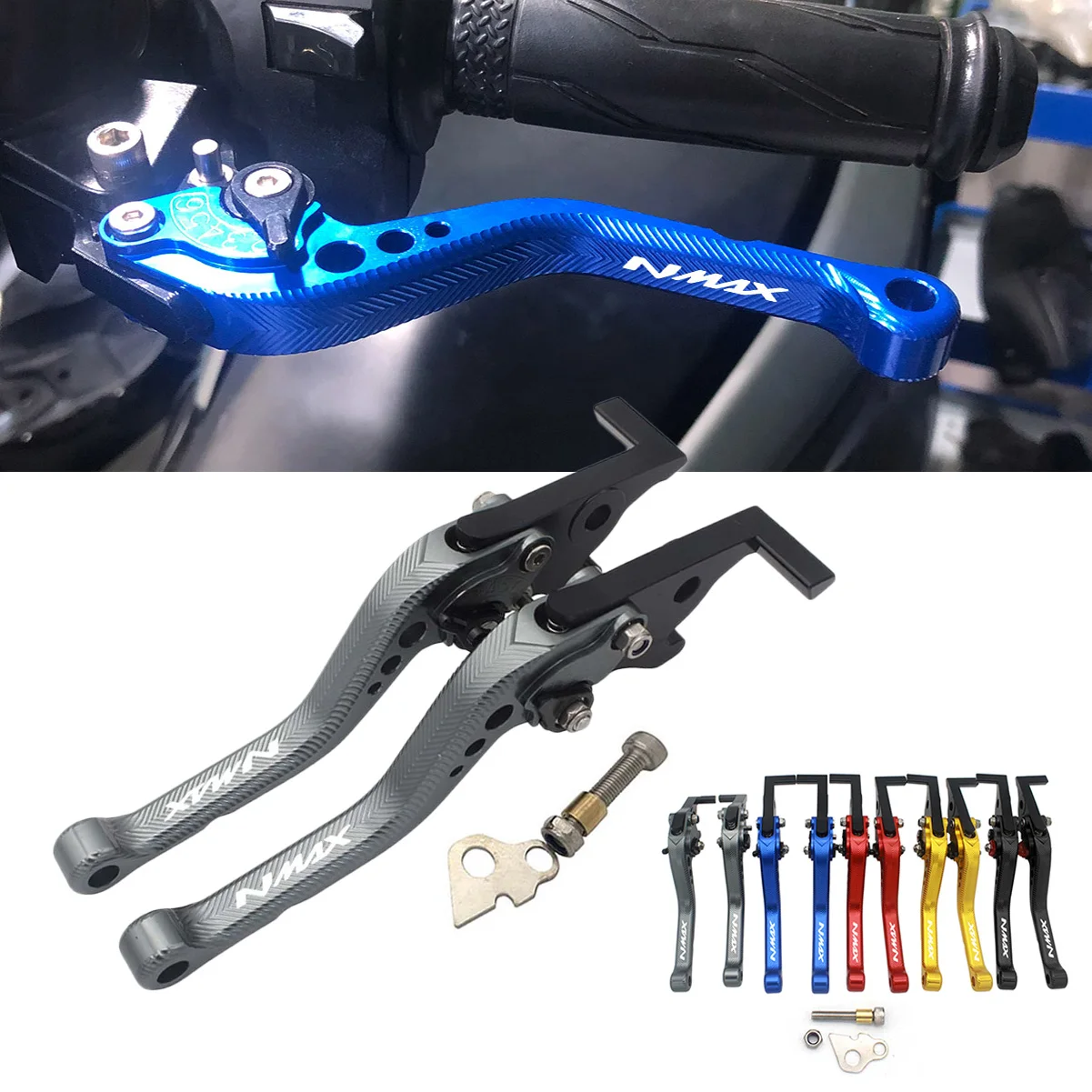 SEMSPEED CNC 3D ромбовидный короткий стояночный тормоз сцепления рычаги для YAMAHA NMAX 155
