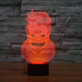Clown knave 7 Color Lamp 3d Visual Led Night Lights For Kids Touch Usb Table Lampara Lampe Baby Sleeping Motion Light
Clown knave 7 Color Lamp 3d Visual Led Night Lights For Kids Touch Usb Table Lampara Lampe Baby Sleeping Motion Light