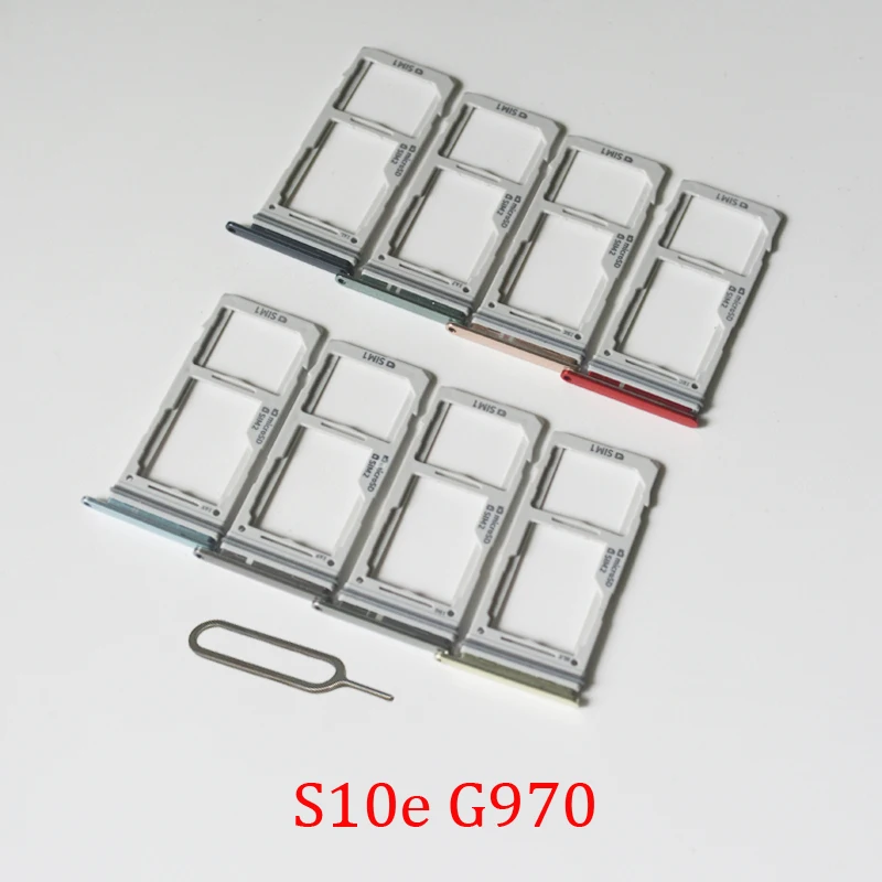 

Original SIM Card Tray Slot For Samsung S10e G970F G970 G9700 G970N Genuine Phone New SIM Chip Micro SD Card Tray Holder Adapter