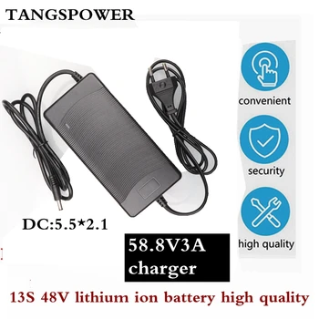 

58.8V 3A battery charger for 14S 48V lithium ion battery electric bicycle strong high quality lithium battery charger with cooli