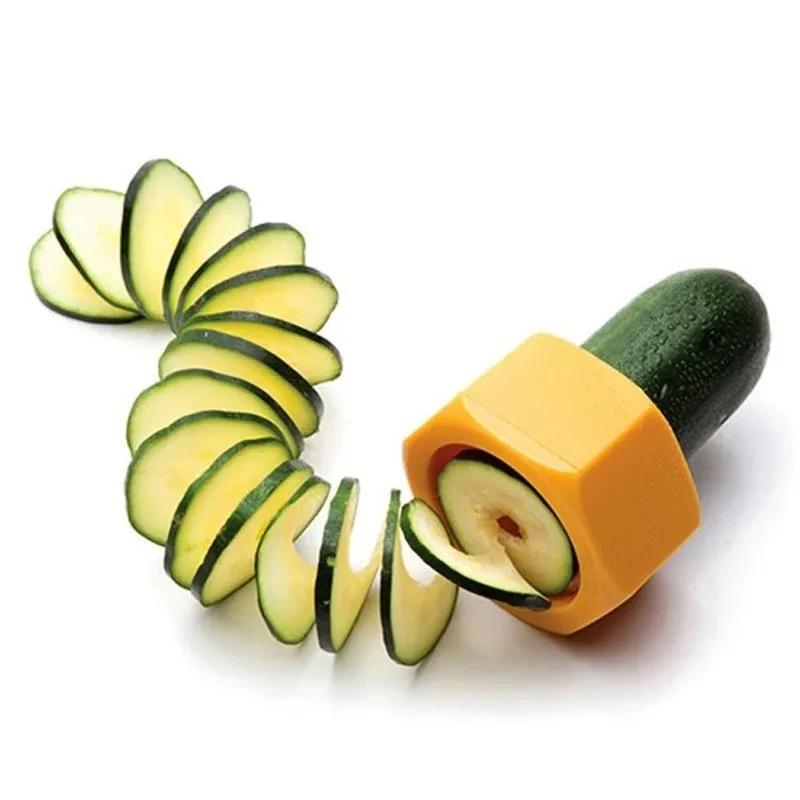 Kitchen Cucumber Spiral Slicer Peeler Plastic Yellow Green Creative Beauty Slicer Kitchen Gadget Fruits Tools Food Accessories
Kitchen Cucumber Spiral Slicer Peeler Plastic Yellow Green Creative Beauty Slicer Kitchen Gadget Fruits Tools Food Accessories