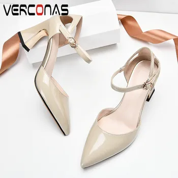 VERCONAS 2020 Fashion Summer Woman Sandals Woman Pumps Brand Design Party Pumps Pointed Toe Square High Heeled Shoes Woman
VERCONAS 2020 Fashion Summer Woman Sandals Woman Pumps Brand Design Party Pumps Pointed Toe Square High Heeled Shoes Woman