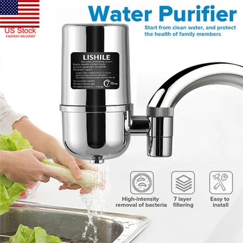 Tap Faucet Water Filter Purifier System Kitchen Faucet Mount Cleaner Water Purifier Home Chrome Over 70 Other Contaminants
Tap Faucet Water Filter Purifier System Kitchen Faucet Mount Cleaner Water Purifier Home Chrome Over 70 Other Contaminants