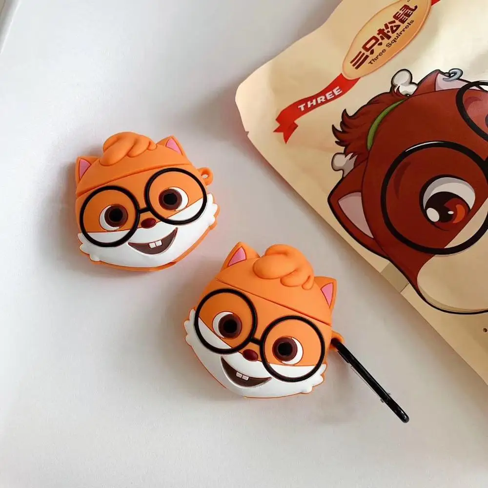3D Mini cute squirrel Chip Dale Wireless Bluetooth Headset Silicone Case For Airpods case Protective Shockproof soft Case
3D Mini cute squirrel Chip Dale Wireless Bluetooth Headset Silicone Case For Airpods case Protective Shockproof soft Case