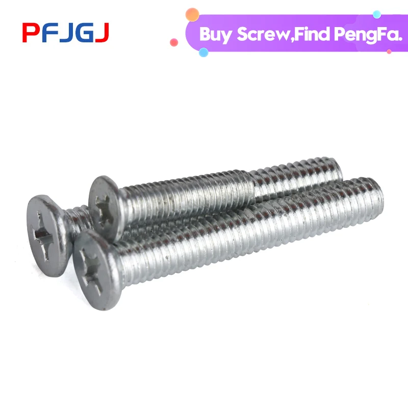PengFa GB819 Galvanized Leveling Machine Screw Cross Countersunk Head Screw Cross Flat Head Machine Screw M3M4M5M6M8
PengFa GB819 Galvanized Leveling Machine Screw Cross Countersunk Head Screw Cross Flat Head Machine Screw M3M4M5M6M8