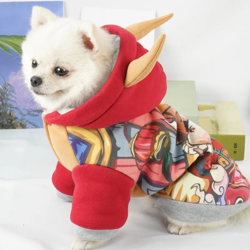 New Year Cartoon Dog Clothes For Small Dogs Winter Warm Puppy Pet Dog Coats Hooded Dog Jacket Jumpsuits Yorkie Clothing Overalls
New Year Cartoon Dog Clothes For Small Dogs Winter Warm Puppy Pet Dog Coats Hooded Dog Jacket Jumpsuits Yorkie Clothing Overalls