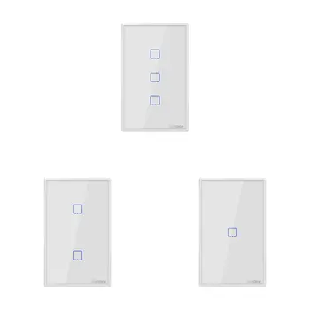 T2US TX Smart Wifi Touch Wall Light Switch With Border Smart Home 1/2/3 Gang 433 RF/Voice/APP Control Works With Alexa
T2US TX Smart Wifi Touch Wall Light Switch With Border Smart Home 1/2/3 Gang 433 RF/Voice/APP Control Works With Alexa