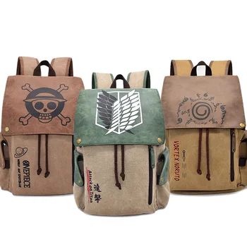Cartoon BackPack Fairy Tail Tokyo Ghoul Attack on Titan One Piece Naruto Students Casual Canvas Schoolbag Teen travel backpack
Cartoon BackPack Fairy Tail Tokyo Ghoul Attack on Titan One Piece Naruto Students Casual Canvas Schoolbag Teen travel backpack
