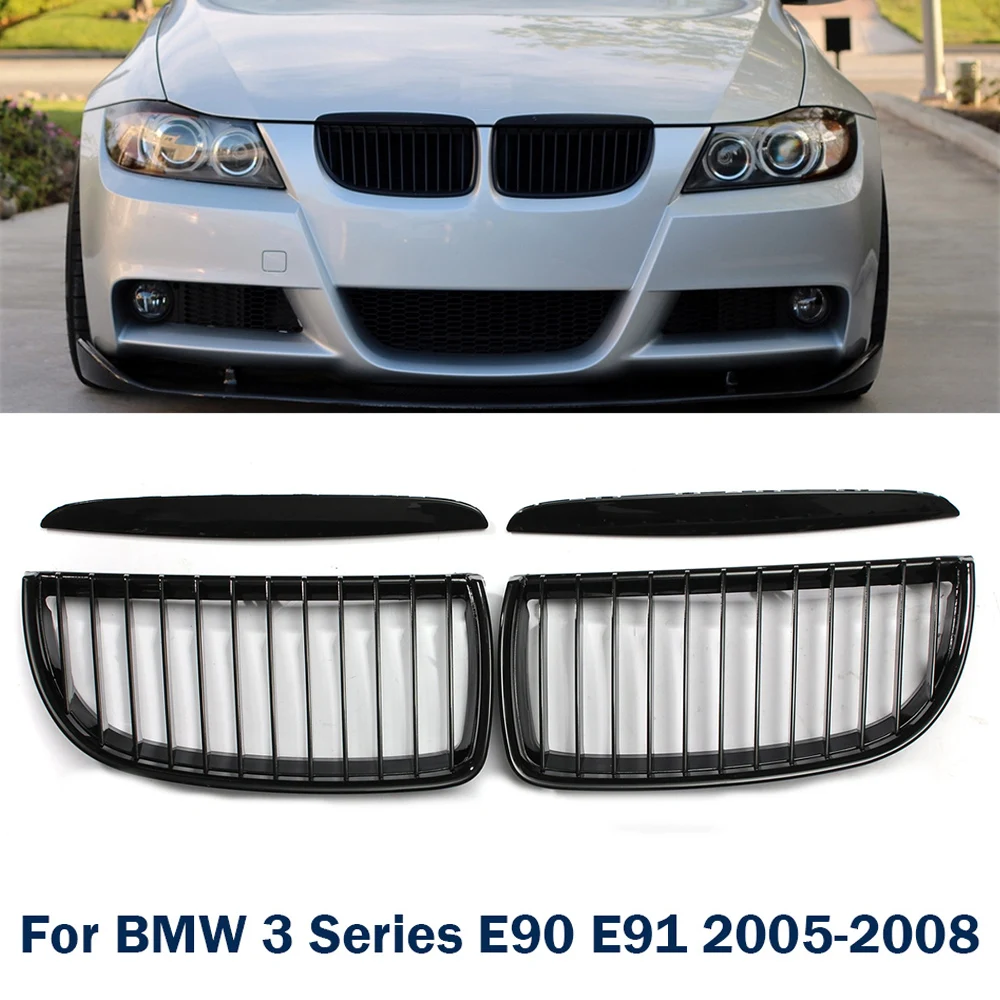 1 Pair Glossy Matte Black Car Front Bumper Front Kidney Grill Grilles For BMW 3 Series E90 E91 2005-2008 Replacement Grille
1 Pair Glossy Matte Black Car Front Bumper Front Kidney Grill Grilles For BMW 3 Series E90 E91 2005-2008 Replacement Grille