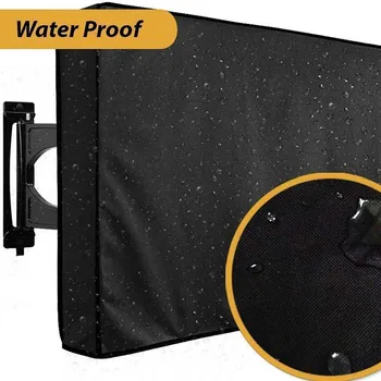 

Outdoor TV Screen Dustproof Waterproof Cover Set Cover High Quality Oxford Black Television Case TV 22" To 70" Inch