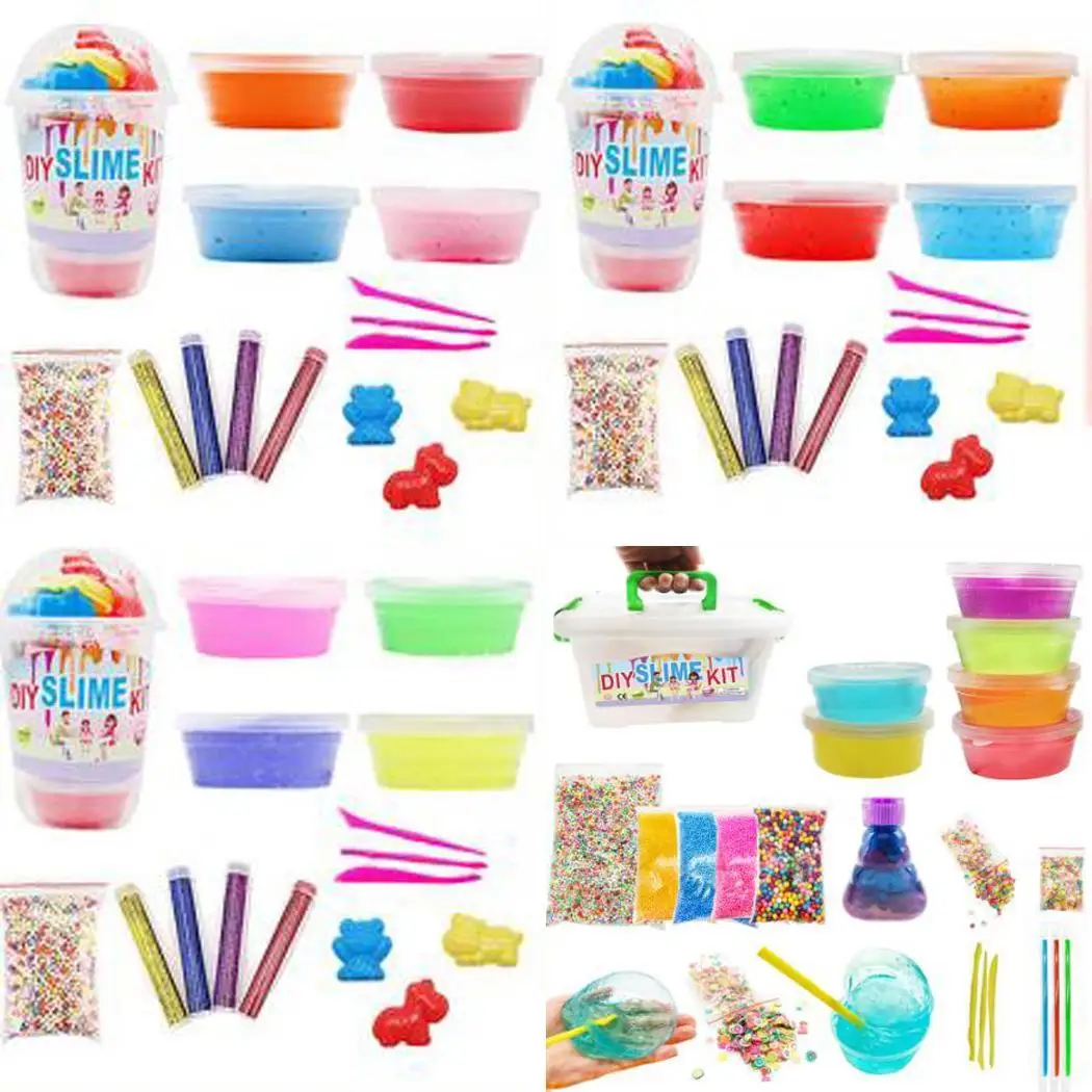DIY Slime Kit Fluffy Soft Foam Clay Making Casual Material Safe and environmental Set Plasticine for Children
DIY Slime Kit Fluffy Soft Foam Clay Making Casual Material Safe and environmental Set Plasticine for Children