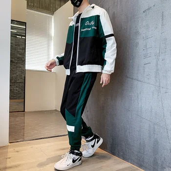 2020 Hoodies Mens Ropa Deportiva Hombre Moda Jogginganzug Herren Fashion Jacket+Pants 2 Piece Set Spring Tracksuit For Men
2020 Hoodies Mens Ropa Deportiva Hombre Moda Jogginganzug Herren Fashion Jacket+Pants 2 Piece Set Spring Tracksuit For Men