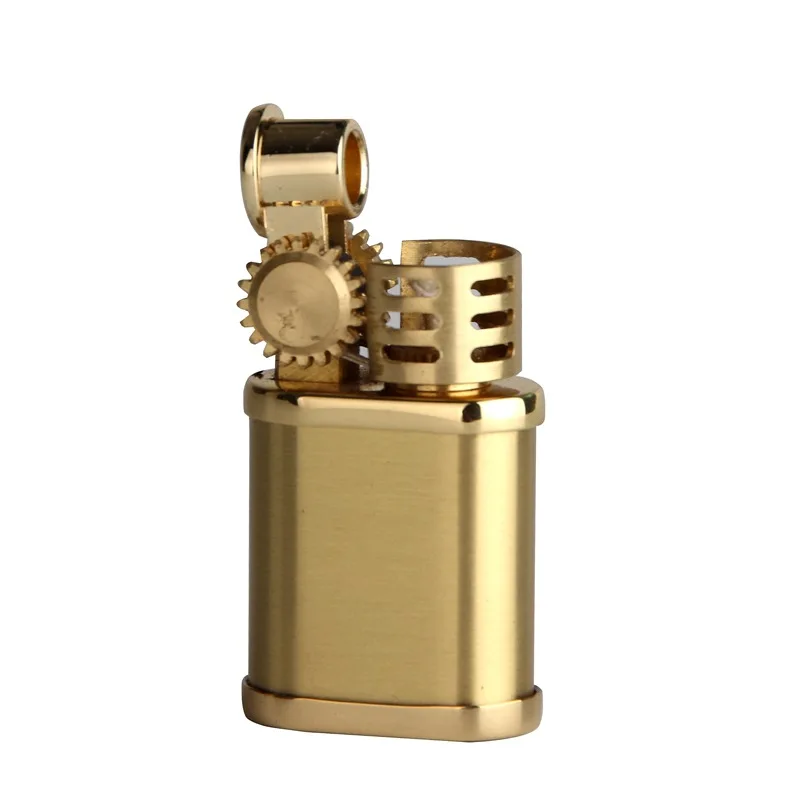 Copper Yellow Gold Color Grinding Wheel Short Mini Kerosene Lighter Open Fmale Windproof Enectroplat Metal Encendedores
Copper Yellow Gold Color Grinding Wheel Short Mini Kerosene Lighter Open Fmale Windproof Enectroplat Metal Encendedores