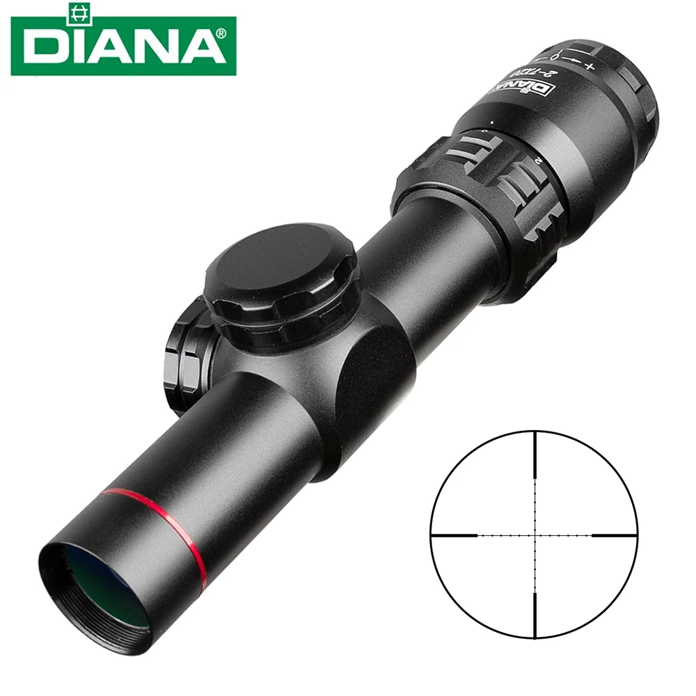 

2-7x20 HD Riflescope Mil Dot Reticle Sight Rifle Scope Sniper Hunting Scopes Tactical Rifle Scope Airsoft Air Guns