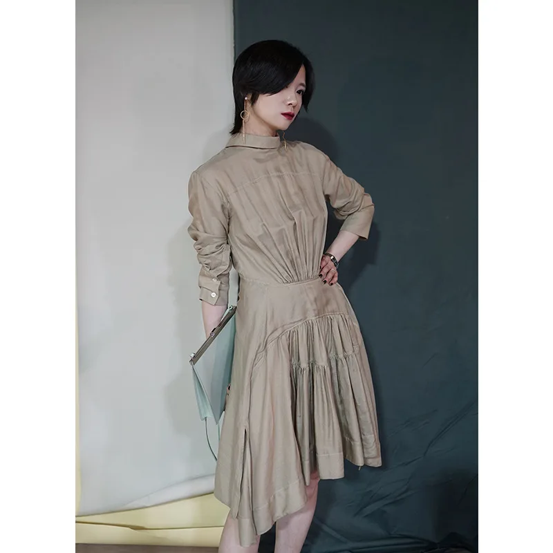 Origional Design Elegant Commuting Artistic Ladies' Real Silk Floss Morandi Color Minimalist Doctrine Dress
Origional Design Elegant Commuting Artistic Ladies' Real Silk Floss Morandi Color Minimalist Doctrine Dress