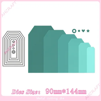 6pcs Hanging tag base frame Metal Cutting Dies for diy Scrapbooking Photo Album Decorative Embossing PaperCard Crafts Die2020
6pcs Hanging tag base frame Metal Cutting Dies for diy Scrapbooking Photo Album Decorative Embossing PaperCard Crafts Die2020