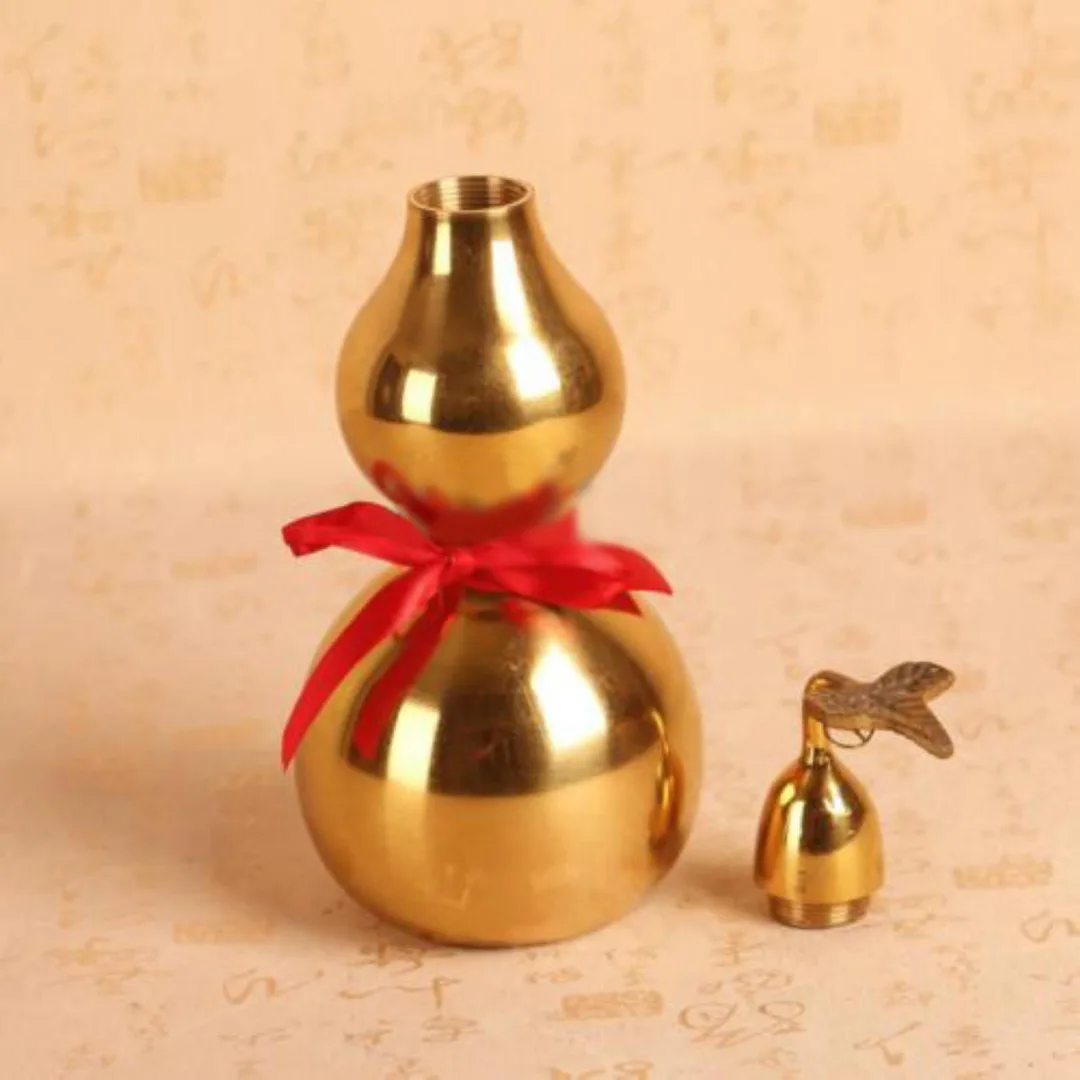 Details about   Brass Gourd Money Drawing Feng Shui Enhance Lucky Ornament Buddhist Supplies NEW