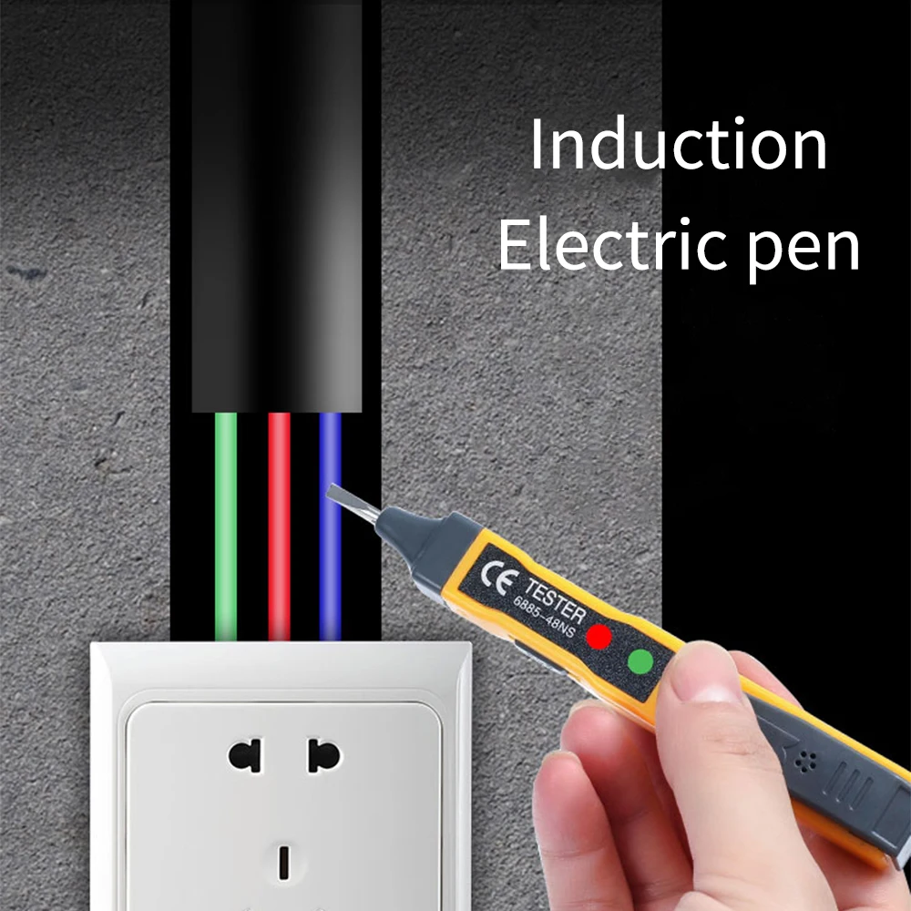 Non-contact induction test pencil AC110V 220V Voltmeter Voltage Probe Volt Meter Electric Indicator Power Detector Tester Socket
Non-contact induction test pencil AC110V 220V Voltmeter Voltage Probe Volt Meter Electric Indicator Power Detector Tester Socket