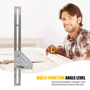 Multi-function Angle Ruler Protractor Practical Woodworking Adjustable Revolutionary Carpentry Measuring Ruler Triangle Utensil
Multi-function Angle Ruler Protractor Practical Woodworking Adjustable Revolutionary Carpentry Measuring Ruler Triangle Utensil