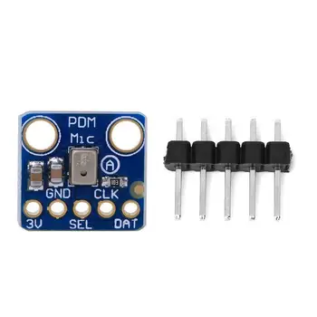 Taidacent Simple Pulse Density Modulation Output Small Omnidirectional Microphone MP34DT01 PDM Digital MEMS Microphone
Taidacent Simple Pulse Density Modulation Output Small Omnidirectional Microphone MP34DT01 PDM Digital MEMS Microphone