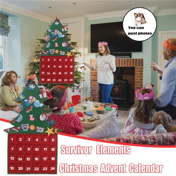 DIY Christmas Advent Calendar Countdown Felt Christmas Tree Set With Ornaments For Kids Xmas Gifts Door Wall Hanging Calendar60
DIY Christmas Advent Calendar Countdown Felt Christmas Tree Set With Ornaments For Kids Xmas Gifts Door Wall Hanging Calendar60