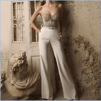New female jumpsuit ladies tube top sexy sleeveless bronzing sequined trousers jumpsuit 2020 spring pre-sale
New female jumpsuit ladies tube top sexy sleeveless bronzing sequined trousers jumpsuit 2020 spring pre-sale
