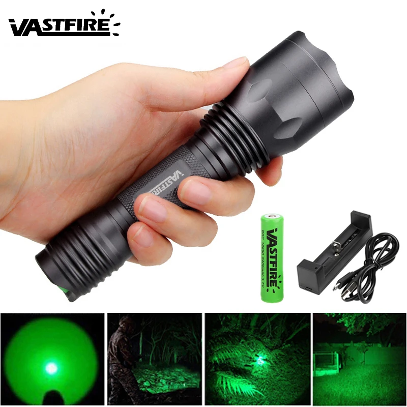 

10000 Lumen RGBW Led Scout Light Outdoor Rifle Tactical Hunting Flashlight Weapon Light Pistol Lanterna Fit 20mm Rail Mount