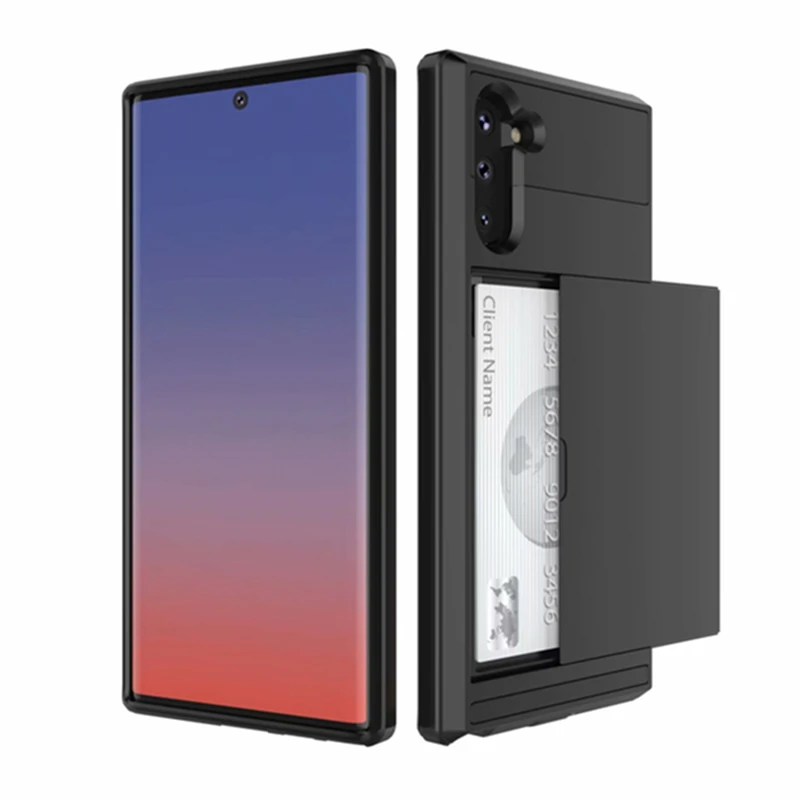 For Samsung Note 10 Plus Case Slide Wallet Credit Card Slot Dual Layer PC TPU Armor Shockproof Cover For Galaxy Note 10 Coque
For Samsung Note 10 Plus Case Slide Wallet Credit Card Slot Dual Layer PC TPU Armor Shockproof Cover For Galaxy Note 10 Coque