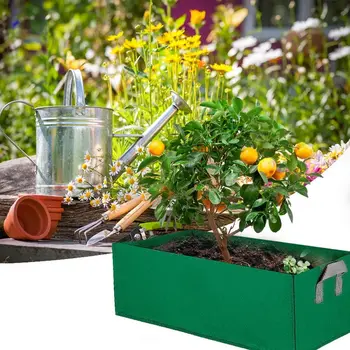 1PCs Square Garden Flower Grow Bag Thickened Nonwoven Plant Fabric Pot With Handles Vegetable Flower Plants Planting Bag
1PCs Square Garden Flower Grow Bag Thickened Nonwoven Plant Fabric Pot With Handles Vegetable Flower Plants Planting Bag