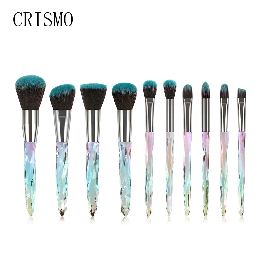 CRISMO 10Pcs Crystal Makeup Brushes Set Powder Foundation Brush For Beauty Cosmetic Tools Make Up Brush Maquillaje Profesional
CRISMO 10Pcs Crystal Makeup Brushes Set Powder Foundation Brush For Beauty Cosmetic Tools Make Up Brush Maquillaje Profesional