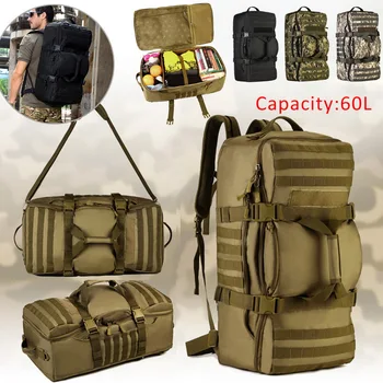 60L Large Capacity Tactical Backpack Military Army Molle Bagpack Outdoor 3P EDC Assault Pack For Trekking Camping Hunting Bags
60L Large Capacity Tactical Backpack Military Army Molle Bagpack Outdoor 3P EDC Assault Pack For Trekking Camping Hunting Bags