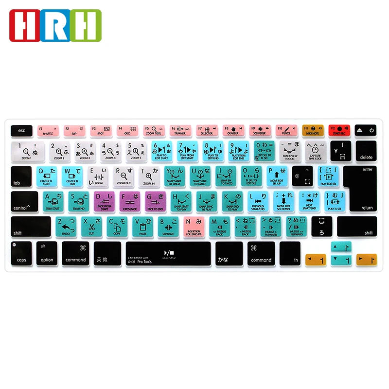 HRH Avid Pro Tools Hotkeys Shortcuts Silicone Keyboard Cover Skin Protector For Macbook Air Pro Retina 13"15"17"Japanese Version
HRH Avid Pro Tools Hotkeys Shortcuts Silicone Keyboard Cover Skin Protector For Macbook Air Pro Retina 13"15"17"Japanese Version