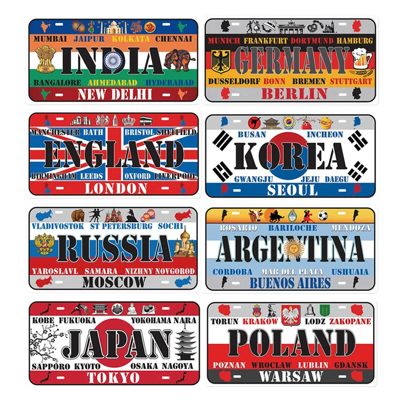 Iron National Style Tin Sign Decorative License Plate Plaque Metal Vintage Wall Sign Home Bar Decor Iron Painting Metal Poster
Iron National Style Tin Sign Decorative License Plate Plaque Metal Vintage Wall Sign Home Bar Decor Iron Painting Metal Poster
