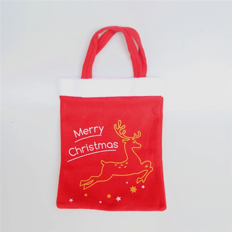 christmas gift bags santa claus tote kids new year banquet gifts