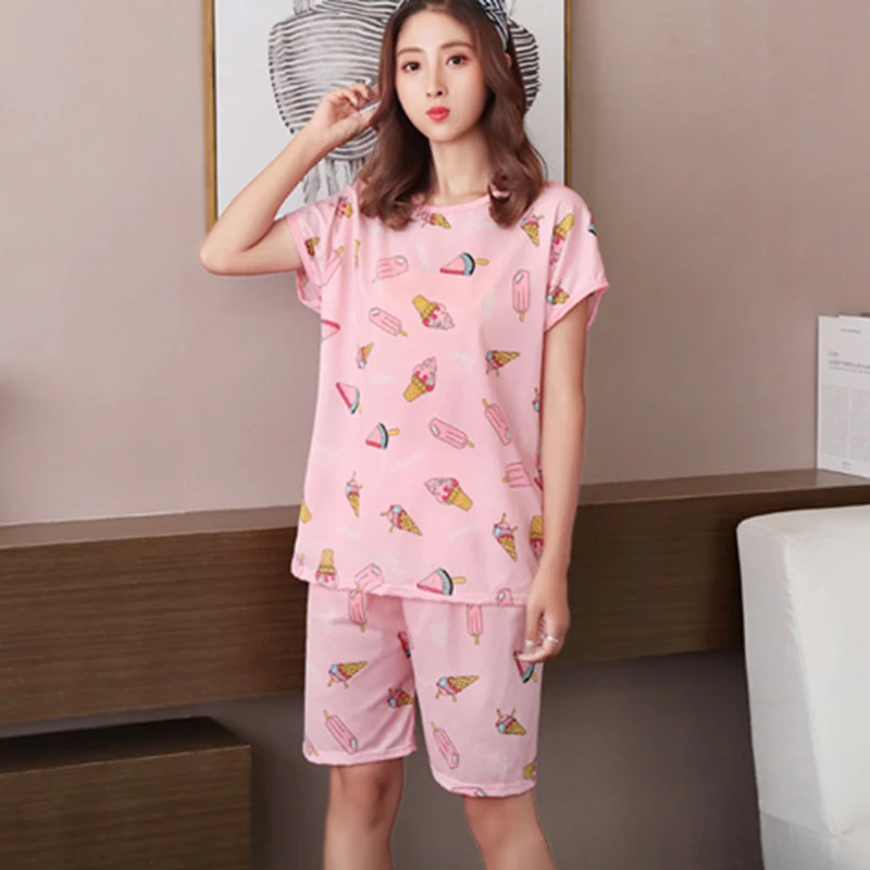 Pajamas Set GirlsCartoon Printing 2 Sets Of Short Elastic Waist Loose Pajamas Summer Sleepwear
Pajamas Set GirlsCartoon Printing 2 Sets Of Short Elastic Waist Loose Pajamas Summer Sleepwear