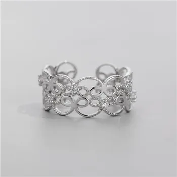 sodrov S925 sterling silver flower wide version lace lace romantic ring female literary pattern hollow ring size adjustable
sodrov S925 sterling silver flower wide version lace lace romantic ring female literary pattern hollow ring size adjustable