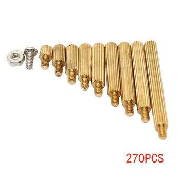 270 PCS M2 Brass Copper Pillar Stand Off Hex Column Spacer Screw Nut Fastener For machine automobile
270 PCS M2 Brass Copper Pillar Stand Off Hex Column Spacer Screw Nut Fastener For machine automobile