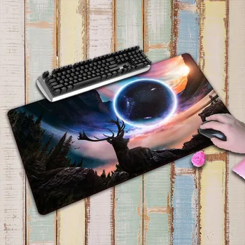 Close planet Deer Computer Large mouse pad with 900x400X3mm edge locking printings PC mouse mat smooth soft anti-slip
Close planet Deer Computer Large mouse pad with 900x400X3mm edge locking printings PC mouse mat smooth soft anti-slip